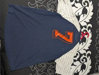 Camiseta Retro Nike Azul y Blanca