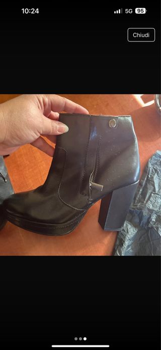 Stivaletti donna vera pelle n. 38