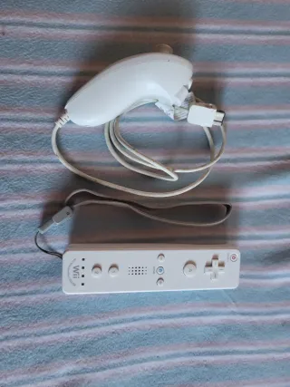 Wii Mando + Nunchuk Blancos Nintendo