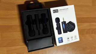 Micrófono Inalámbrico de solapa K35 Negro