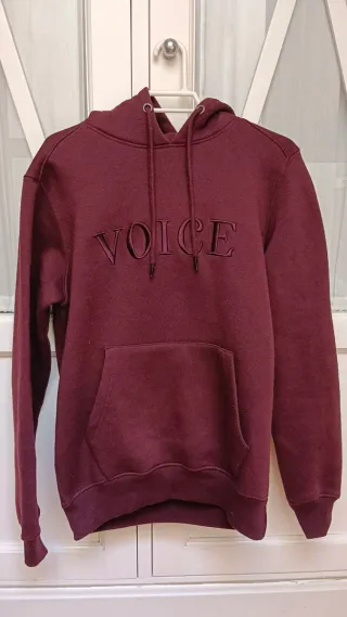 Sudadera JVZ burdeos con capucha