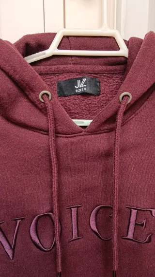 Sudadera JVZ burdeos con capucha