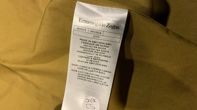 Ermenegildo zegna khaki shirt