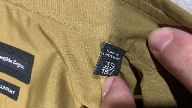 Ermenegildo zegna khaki shirt