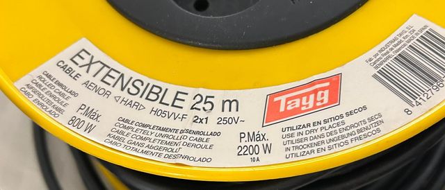 Enrollacable Tayg 25m