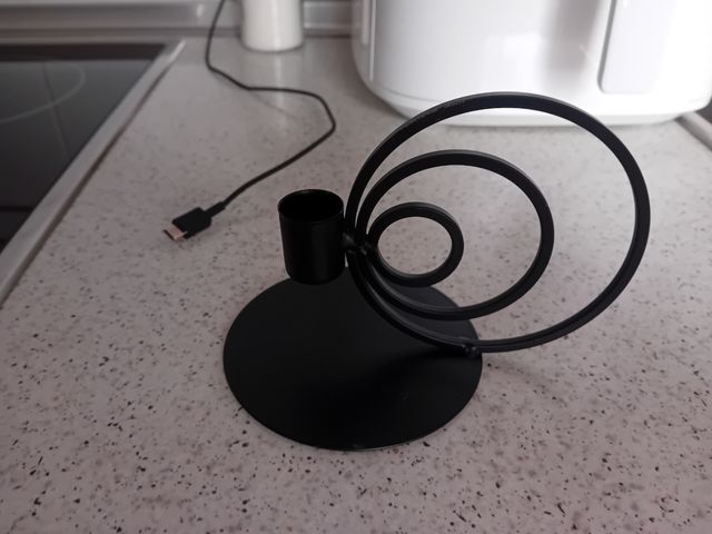 Candelabro diseño jysk negro 5e