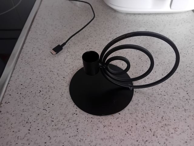 Candelabro diseño jysk negro 5e