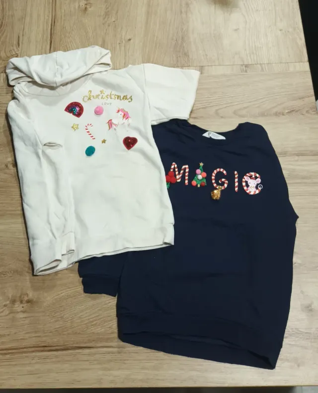 2 Sudaderas Navidad Unicornio y Ratón