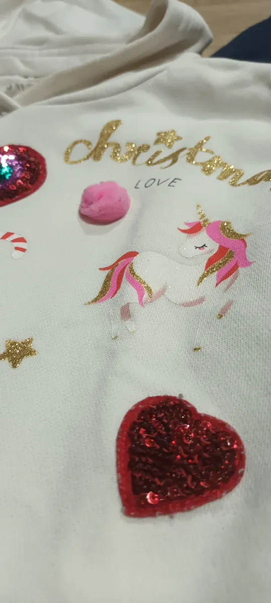 2 Sudaderas Navidad Unicornio y Ratón