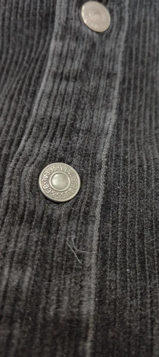 Camicia Levi's velluto nera