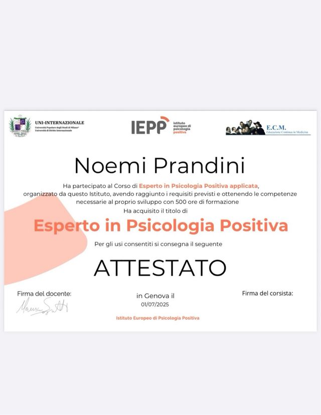 counselor ed esperta in psicologia positiva