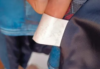 Abrigo Piel 100% Negro/Azul Nuevo