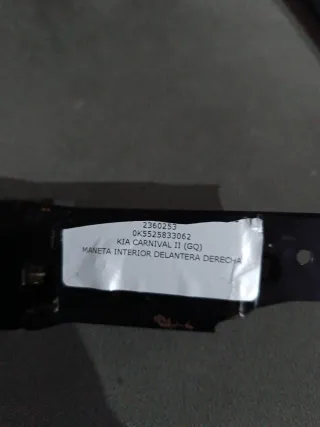 Maneta Interior Delantera Derecha Kia Carnival