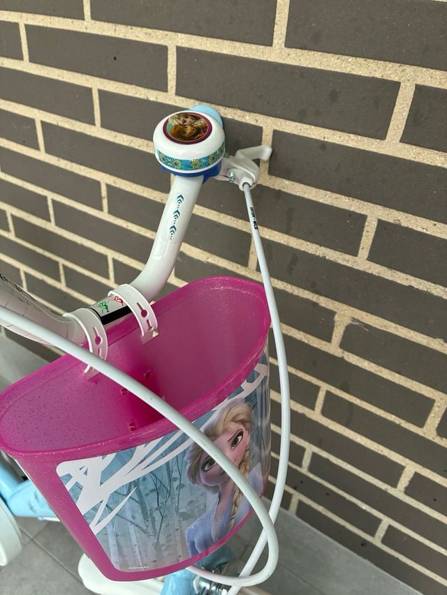 Bicicleta Infantil Frozen 16 Azul y Rosa