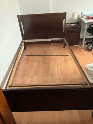 Cama 105cm con somier y colchón