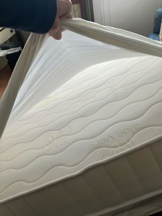 Cama 105cm con somier y colchón