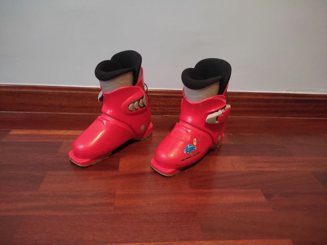 Botas de esquí Rossinol rojas para niños