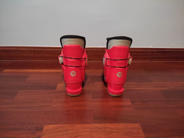Botas de esquí Rossinol rojas para niños