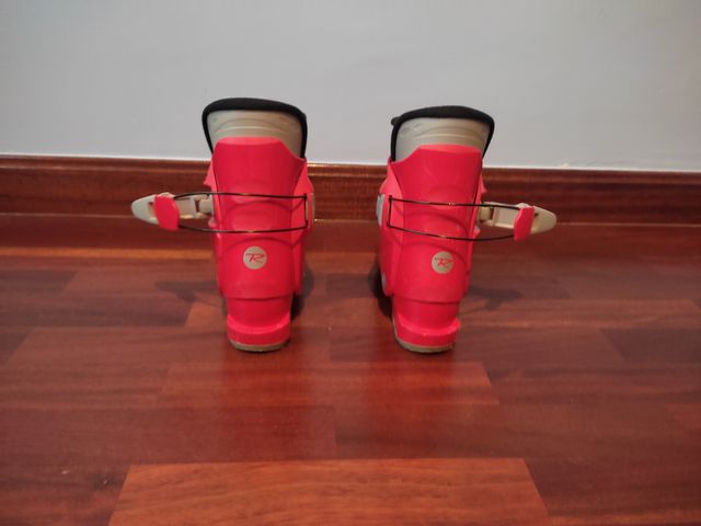 Botas de esquí Rossinol rojas para niños