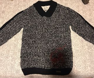 Jersey Desigual Negro y Gris para chica