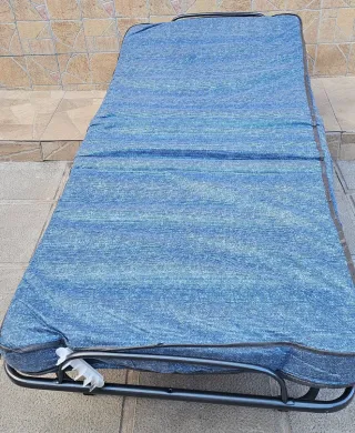 Cama Plegable Metal y Madera