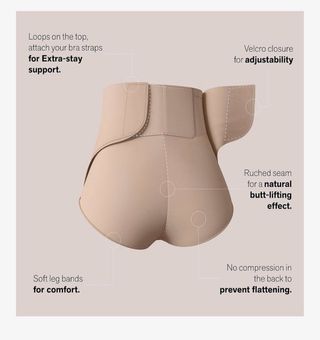 Faja Colombiana Postparto Beige