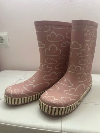 Botas de agua niña rosas nube talla 36