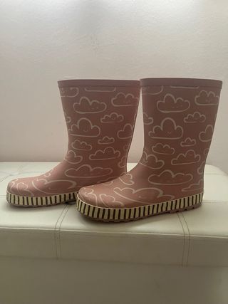 Botas de agua niña rosas nube talla 36