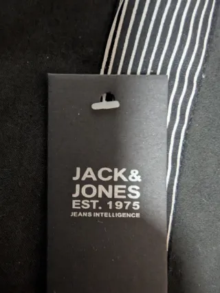 Camisa Jack & Jones Talla M Negra Rayas