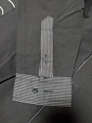 Camisa Jack & Jones Talla M Negra Rayas