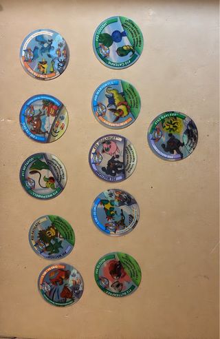 Tazos Pokémon Transparentes Colección precio U.