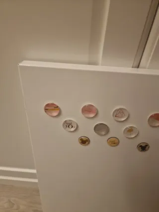 Tablero de imanes blanco