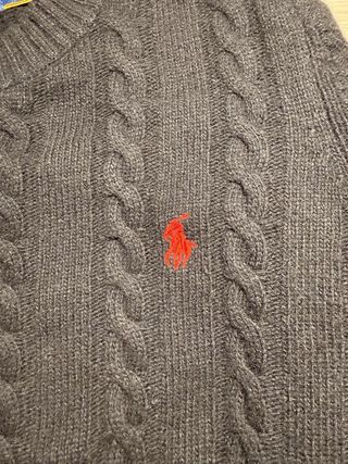 Jersey Polo Ralph Lauren Negro Cable Knit