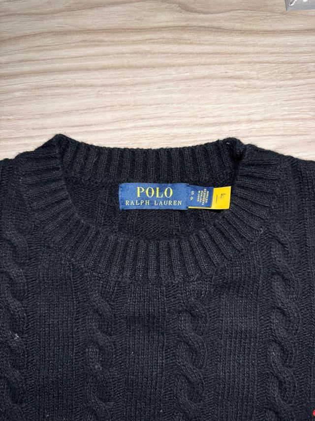 Jersey Polo Ralph Lauren Negro Cable Knit