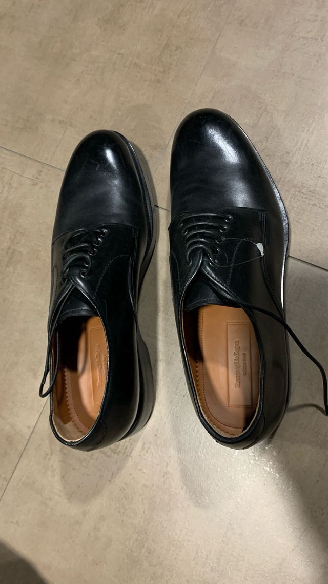 Ermenegildo zegna black derby couture