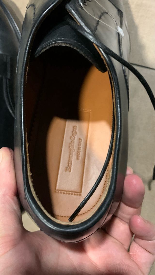 Ermenegildo zegna black derby couture