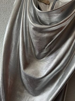 Vestido plateado talla S