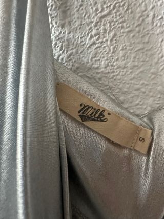 Vestido plateado talla S