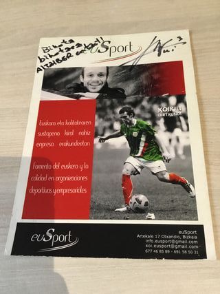 Postales firmadas de puño letra original Athletic