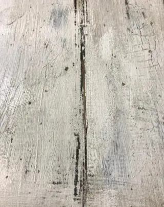 Mesa madera policromada metal