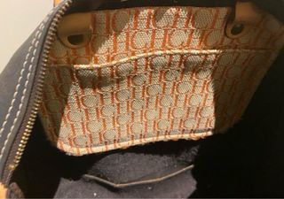 Bolso Carolina Herrera Marrón Cuero