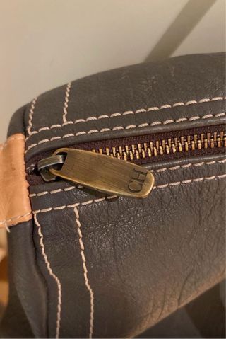 Bolso Carolina Herrera Marrón Cuero