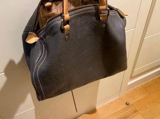 Bolso Carolina Herrera Marrón Cuero