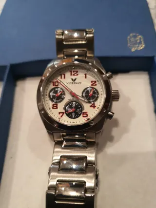 Reloj Viceroy Cronógrafo Esfera Blanca