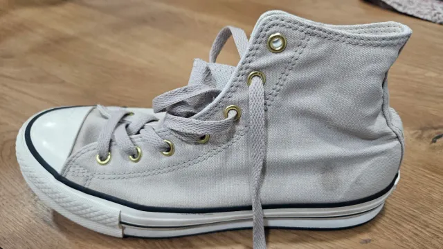 Converse Botas Talla 38 Beige y Dorado