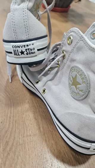 Converse Botas Talla 38 Beige y Dorado