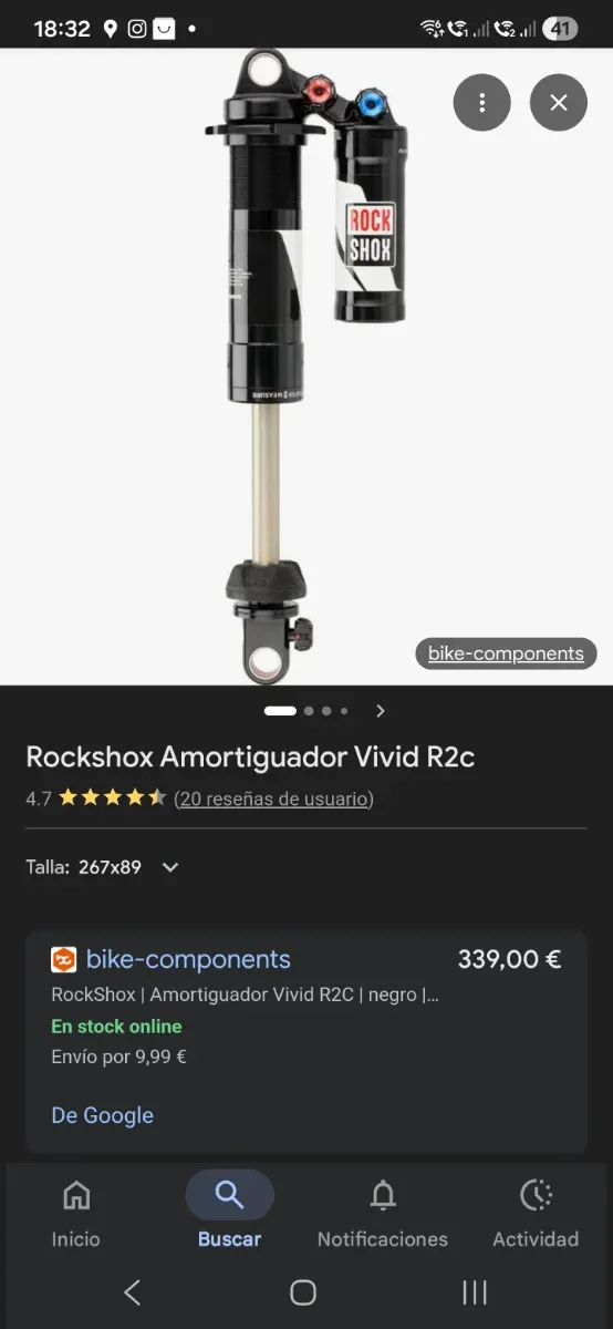 Rock Shox Vivid R2C Amortiguador