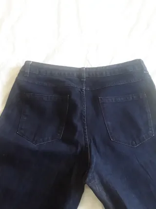 Pantalón vaquero mujer talla 46 azul oscuro