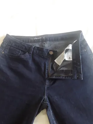 Pantalón vaquero mujer talla 46 azul oscuro