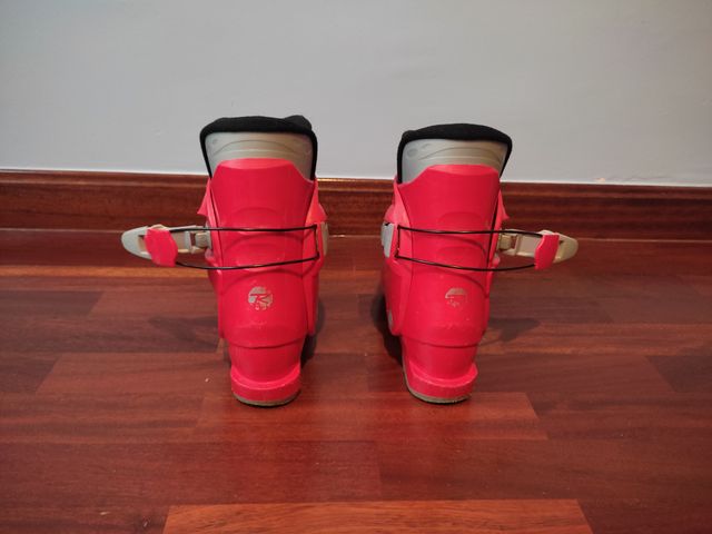 Botas de esquí Rossignol rojas para niños